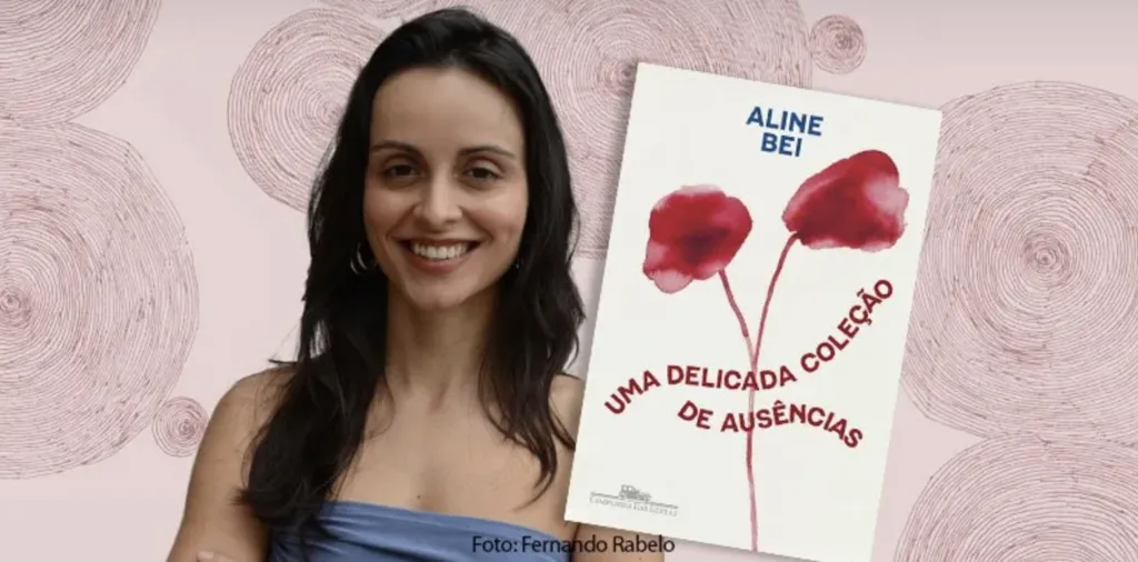 Aline Bei e seu livro Uma delicada coleção de ausências