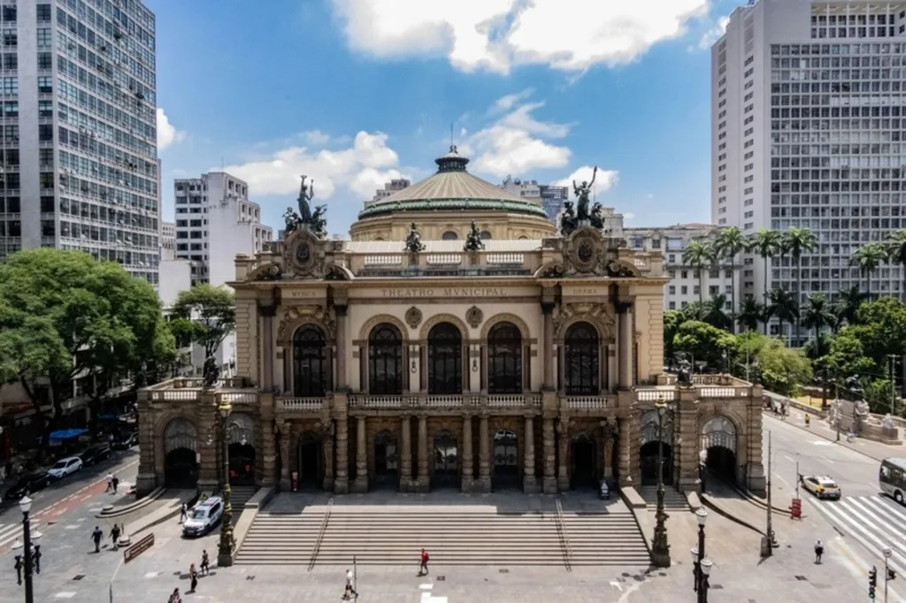 Fachada do Theatro Municipal de São Paulo